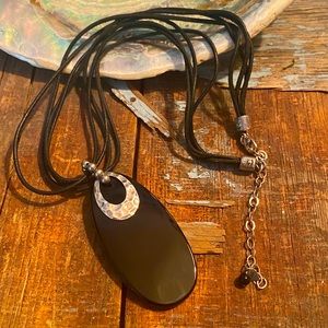 Silpada Sterling and Onyx Necklace